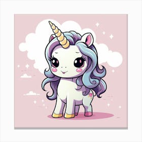 Cute Unicorn 774 Canvas Print