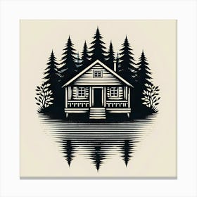 Cabin In The Woods 12 Canvas Print