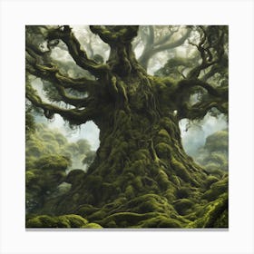 Mossy Tree Canvas Print