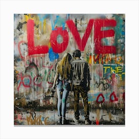 City Love Story Canvas Print