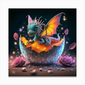 Dragon In The Egg Canvas Print