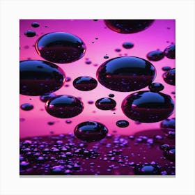 Purple Bubbles 1 Canvas Print