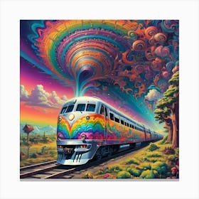 Psychedelic Express 1 Canvas Print