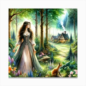 In The Forest Canvas Print