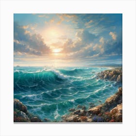 Ocean Waves Canvas Print