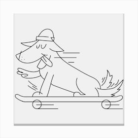 Skateboarding Dog Toile