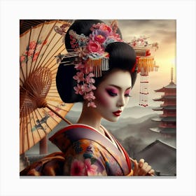 Geishaart32 Canvas Print