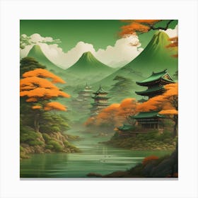 Autumn in Japan Canvas Print