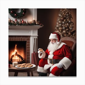 Christmas Santa 2 Canvas Print