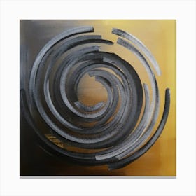 Abstract Spiral Painting Canvas Print