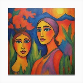 Two Women 6 Canvas Print