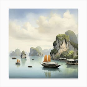 Ha Long Bay Vietnam Art Print 0 Canvas Print