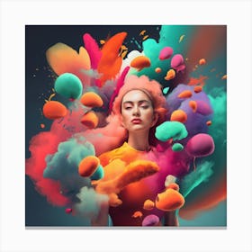 Color Splashes Canvas Print