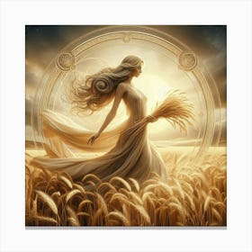 Golden Time Lady 2 Canvas Print