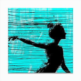 Bars To Dance - Silhouette Lines Canvas Print