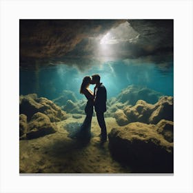 Under The Sea Wedding Canvas Print