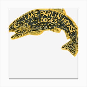 Lake Parlin House And Lodges Canvas Print