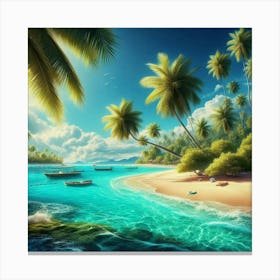 Tropical Beach 22 Toile