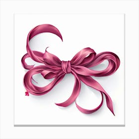 Pink Ribbon Canvas Print