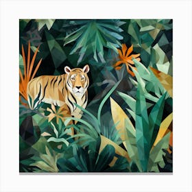 Tiger In The Jungle 6 Canvas Print