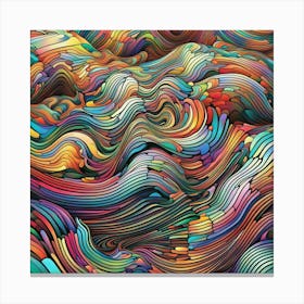 waves of thought Canvas Print