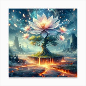 Lotus Tree Canvas Print