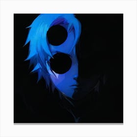 Anime Character With Blue Hair Canvas Print