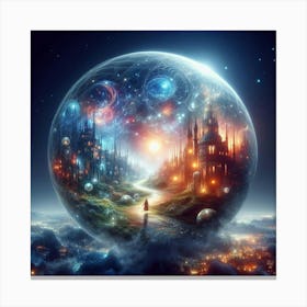 The City in the Bubble Canvas Print