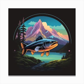 Trout In The Mountains Canvas Print