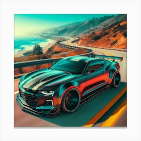 Chevrolet Camaro Wallpaper Canvas Print