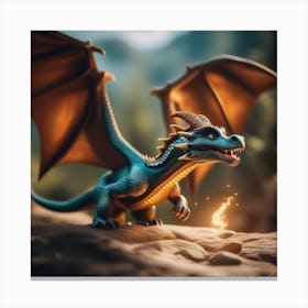 Dragon In The Forest Canvas Print