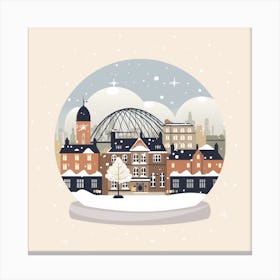 Newcastle United Kingdom Snowglobe Canvas Print