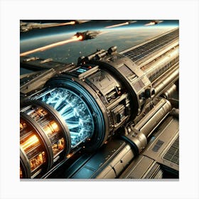 Solar Disruptor Beam Converted Canvas Print