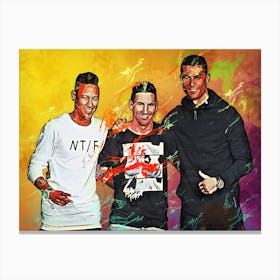 Messi Neymar Ronaldo Canvas Print