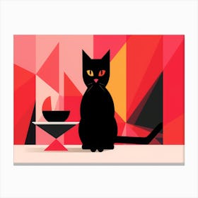 Black Cat 4 Canvas Print