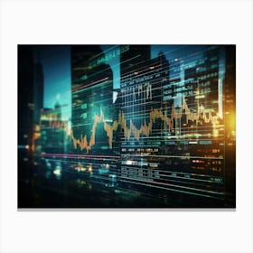 Cityscape Stock Videos & Royalty-Free Footage Canvas Print