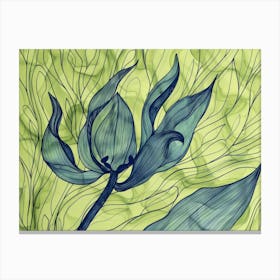 Blue Tulip Canvas Print