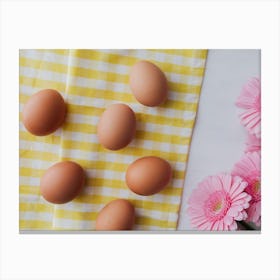 Eggs On A Table 11 Canvas Print