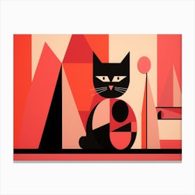 Abstract Cat 2 Canvas Print