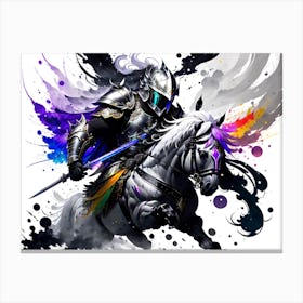 Knight On Horseback 1 Canvas Print