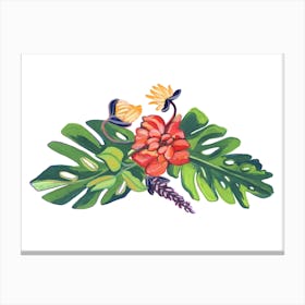 Tropical Bouquet Canvas Print