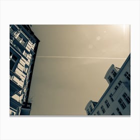 Old European Apartment Building View From Below 2 Canvas Print