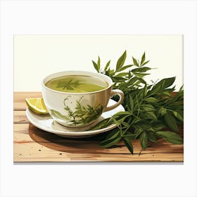 Green Tea Canvas Print