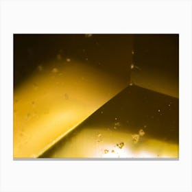 Yellow Gem Under The Microscope Canvas Print