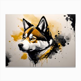 Husky Painting Canvas Print