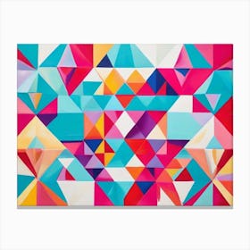 Geometric Abstract Painting Canvas Print