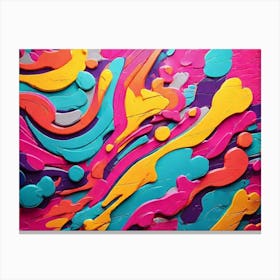 Colorful Abstract Painting 1 Canvas Print