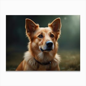 Portrait Of A Dog 2 Canvas Print