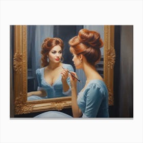 On the other side of the mirror Canvas Print