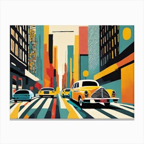 New York City Taxis 2 Canvas Print